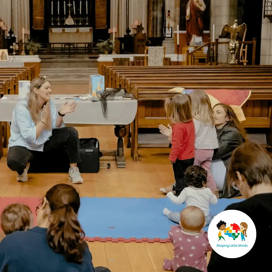 Children and parents enjoying a Spanish immersion session in London